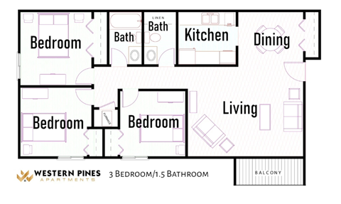 a floor plan of a house